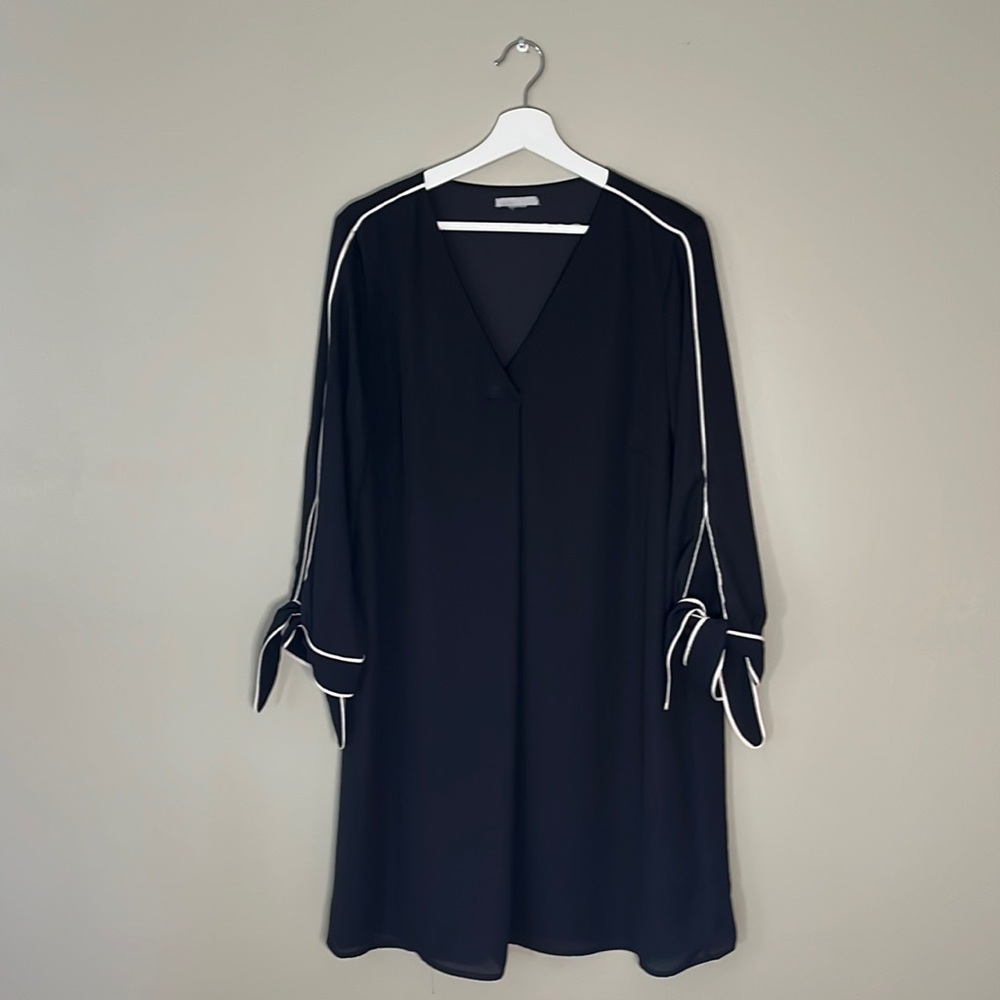 H&M Black Tie Sleeve Dress Size 12
